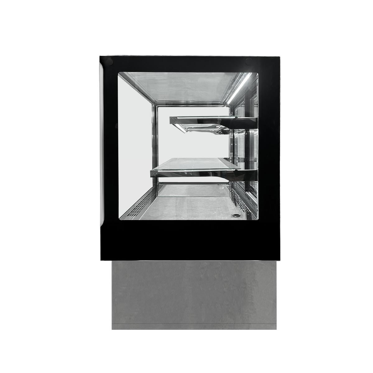 Vitrina Pastelera Rectangular Plateada Línea Market 900 x 700 x 1200 mm Norkalt
