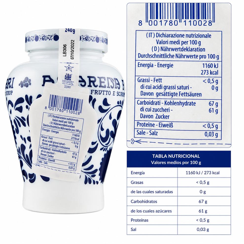 Frasco Amarena Entera Opaline 600 Grs