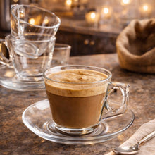 Set De 6 Tazas Café Vidrio Modelo Vela 80 Cc