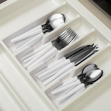 Set 24 Cubiertos Blanco Con Rallador