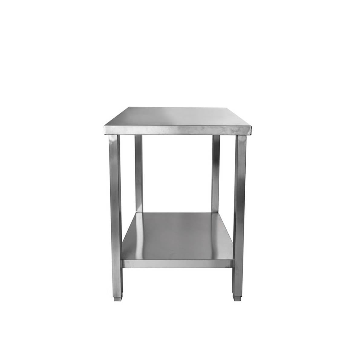 Meson De Trabajo Central Acero Inoxidable 60X60X85 Cm