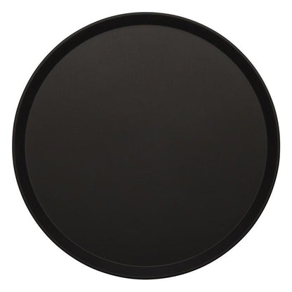 Bandeja Redonda Antideslizante 40.5 Cm Negra Treadlite