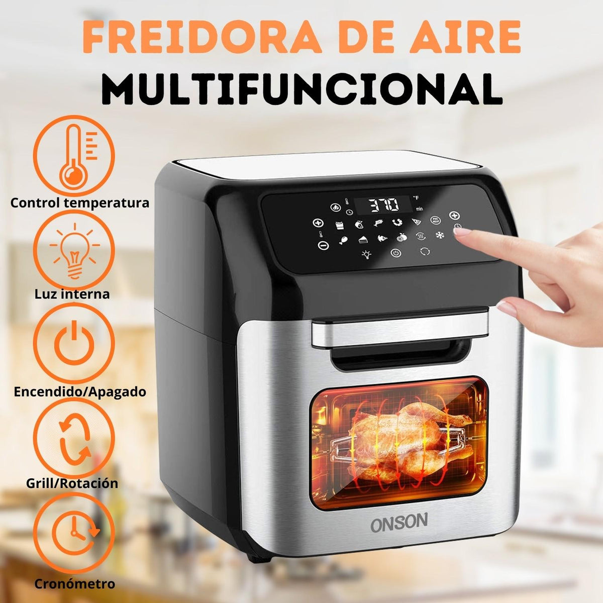 Freidora De Aire 12Lts
