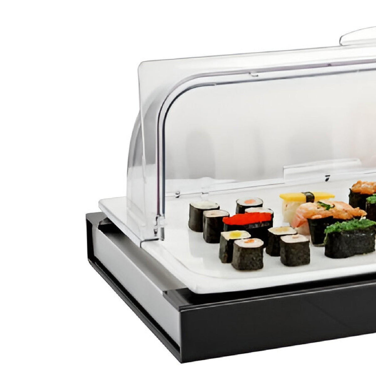 Exhibidor Buffet Frio C/Tapa Roll Inserto Gn 1/1X2 Cm