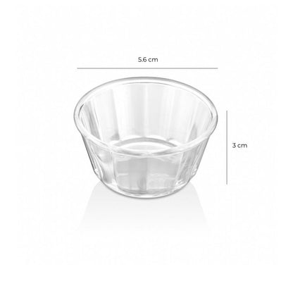 Set de 6 Ramekín Transparente Pc 56 Mm