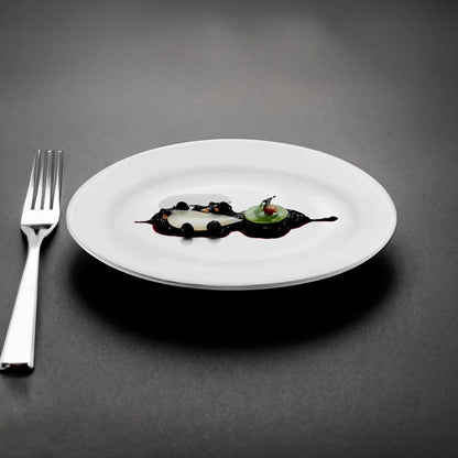 Plato Porcelana Ovalado 22x16 Cm
