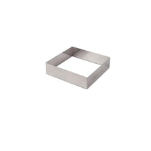 Molde Cuadrado Acero Inoxidable 14X14X4Cm