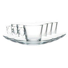 Set De 6 Tazas Café Vidrio Modelo Vela 80 Cc