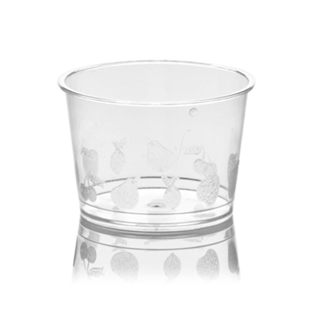 SET DE 40 COPPETTE ROTONDA TRANSPARENTE PS POLIESTIRENO 150