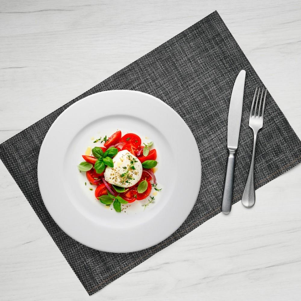 Set de 6 Platos Porcelana Entrada Borde Ancho 20 Cm Línea Padua
