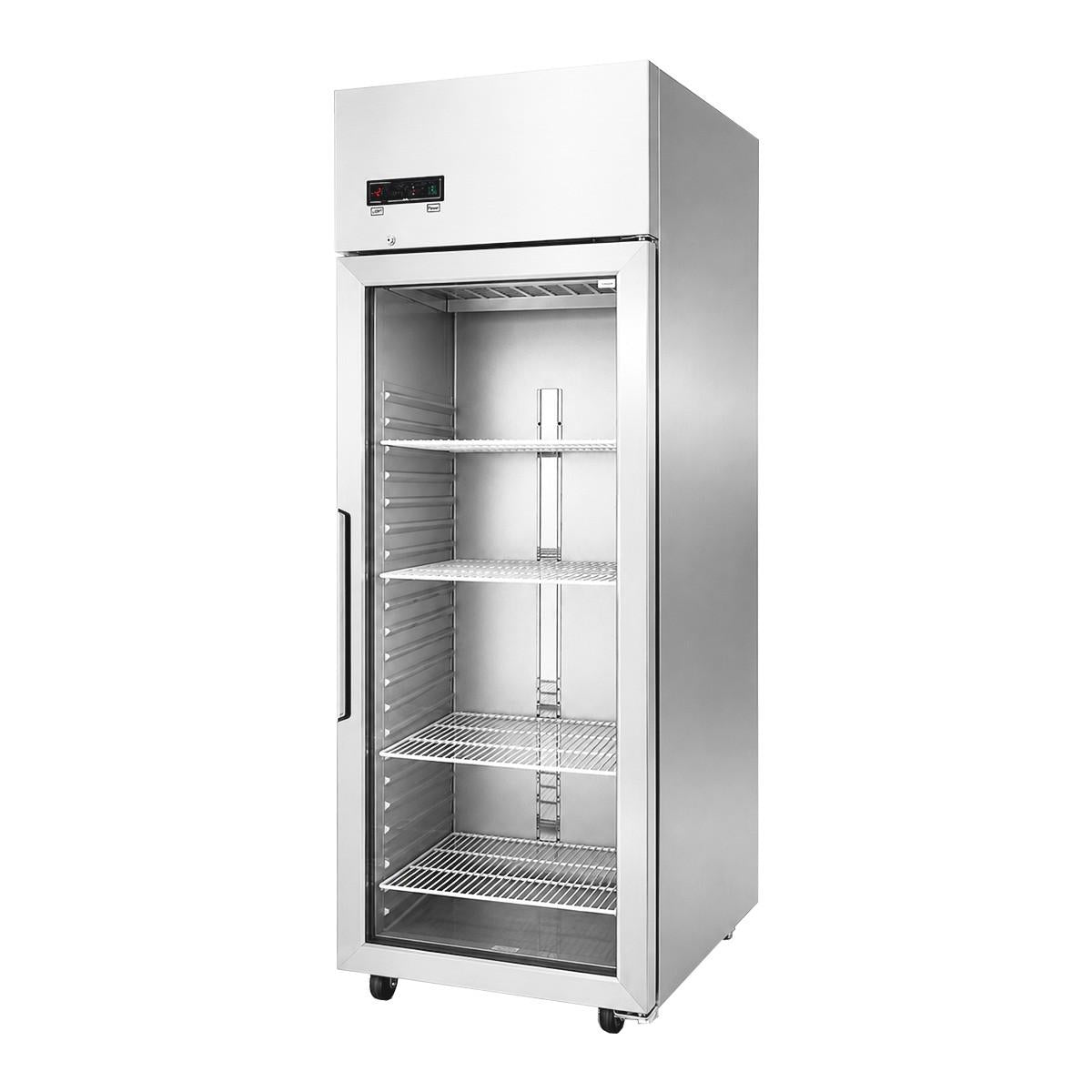 Refrigerador Vertical 1 Puerta De Vidrio Interior Estampado
