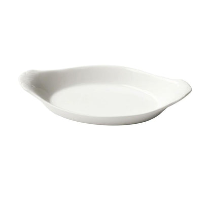 Plato Porcelana Oval Con Orejas Porcelana 22.5 Cm