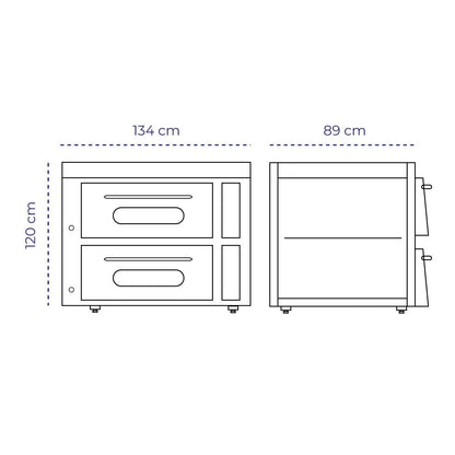 Horno 2 Cámaras Gas QL-4 Volter