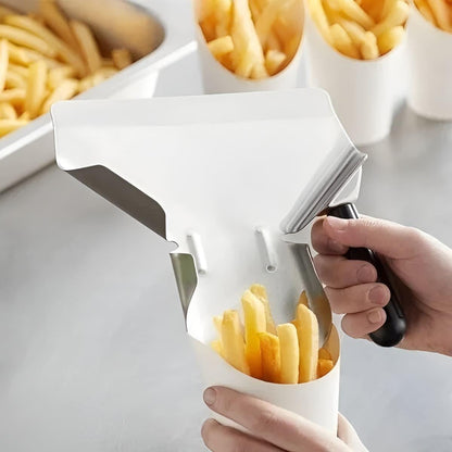 Pala Para Embolsar Papas Fritas Acero Inoxidable Mango Derecho