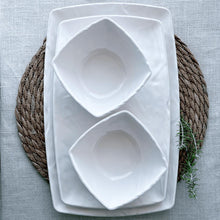 Bowl Melamina Cuadrado Blanca 12.5x12.5 Cm Línea Carre