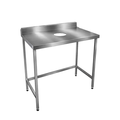 Mesón Desconche Acero Inoxidable 90x60x85 Cm