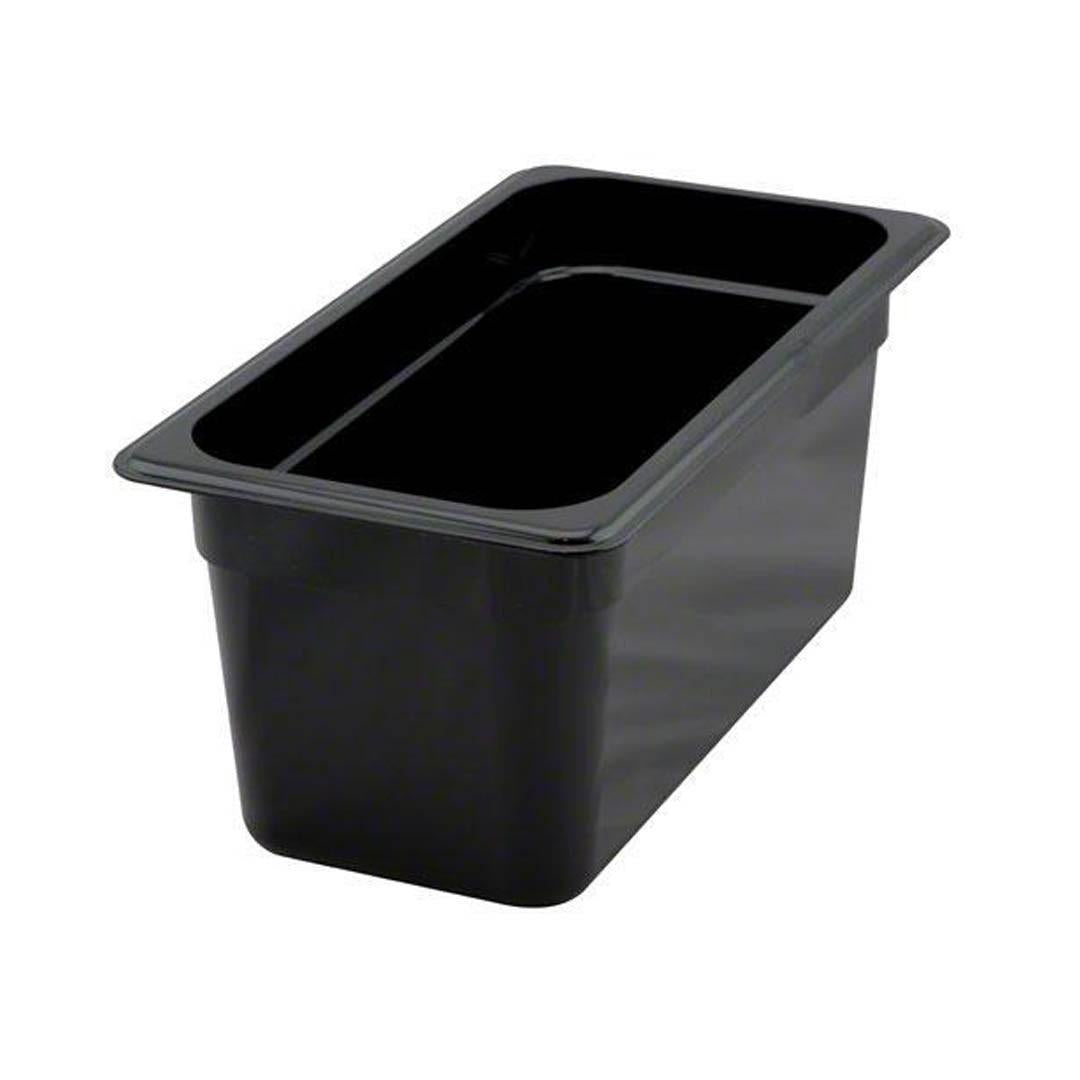 CONTENEDOR POLICARBONATO NEGRO 1/3x15 cm. B