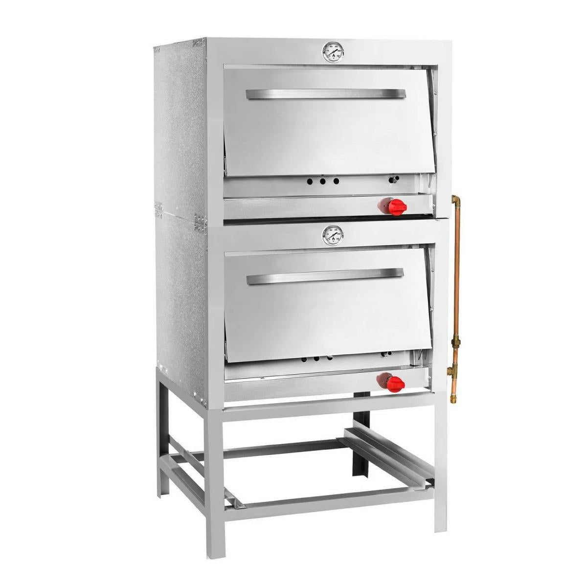 Horno 2 Cámaras Acero Inoxidable 65x65 GLP Volter
