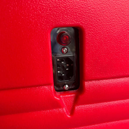 Contenedor Calefaccionado Isotérmico Doble UPC800 Rojo Con Ruedas