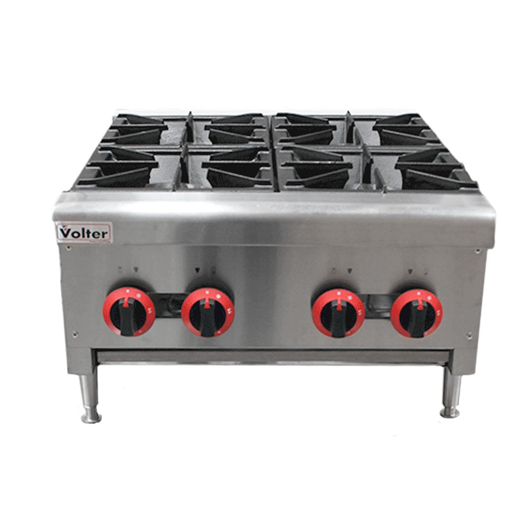 Anafe Industrial a Gas 4 Quemadores Modelo GH-4S Volter