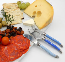 Set De 3 Cuchillos Queso Montp. Azul
