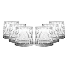 Set De 6 Vasos Whisky 300 Cc Línea Leafy