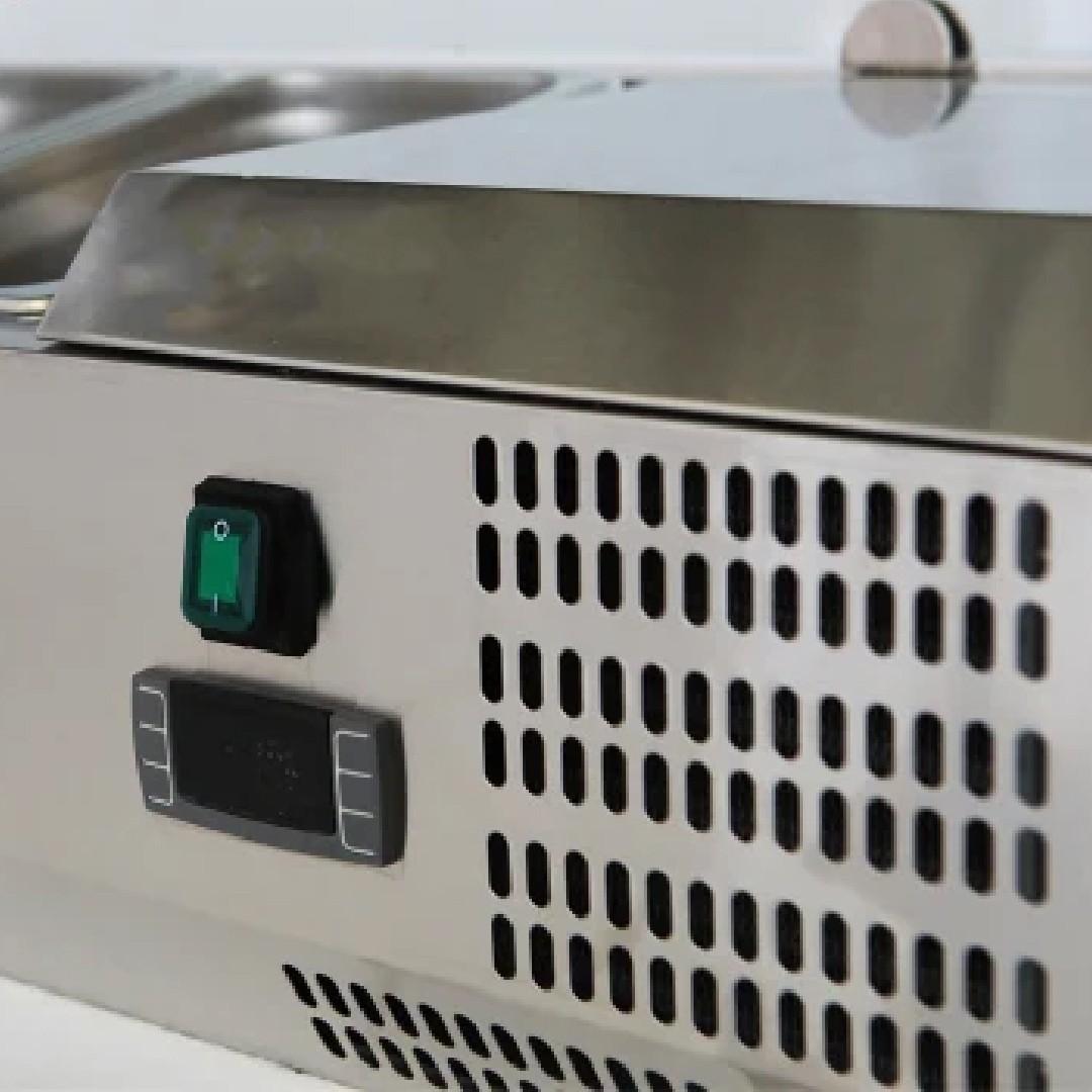 Vitrina Preparación Refrigerada Sobremesa 140 Cm Norkalt