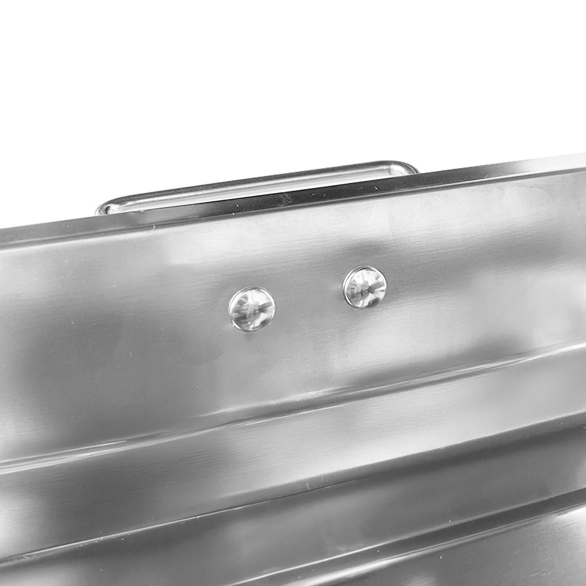 Asadera Con Asa 45 X 35 X 7 Cm Acero Inox.