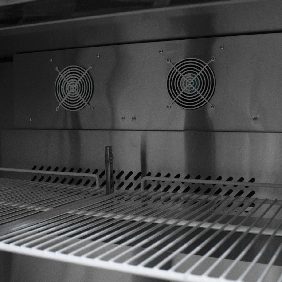 Mesón Refrigerado 2 Puertas LUC-350R 125 Cm Norkalt