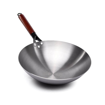Wok De Hierro Cóncavo Con Mango 34 Cm