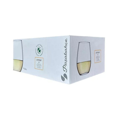 Set 6 Vasos/Copa 350 Cc Linea Amber