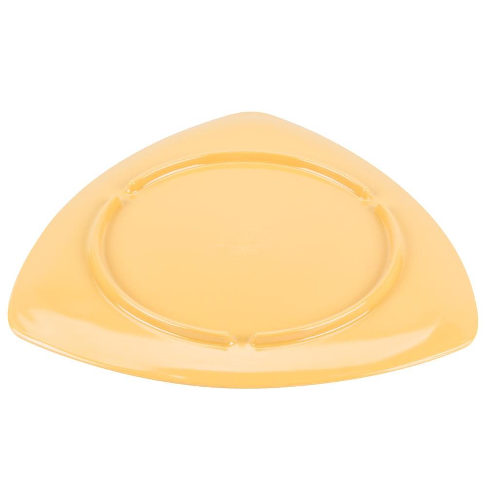 Plato Triangular Melamina Amarillo 30 Cm