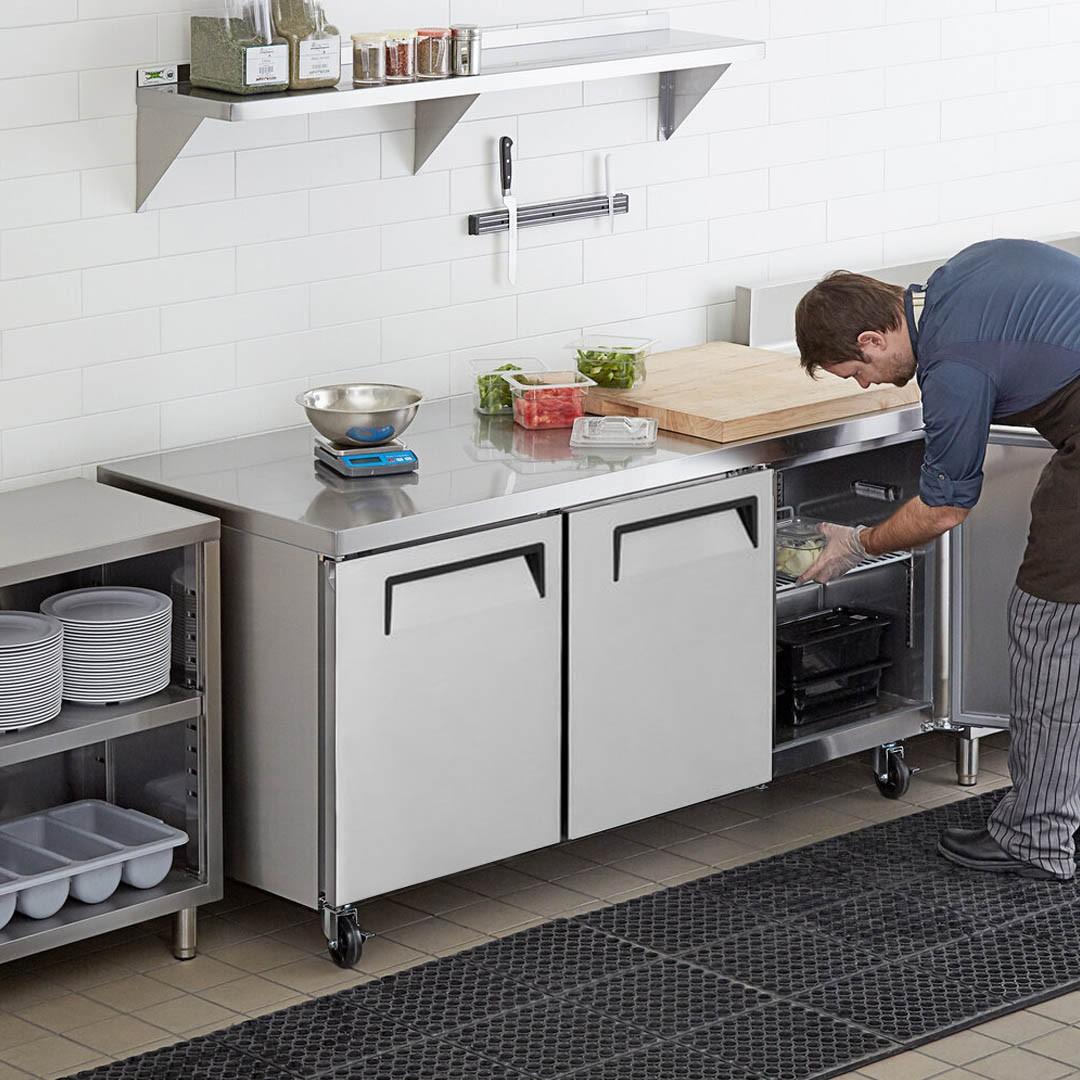 Mesón Refrigerado 3 Puertas LUC-650R 185 Cm Norkalt