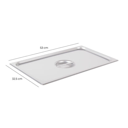Tapa Contenedor Gastronómico Acero Inoxidable GN 1/1 Linea Premium