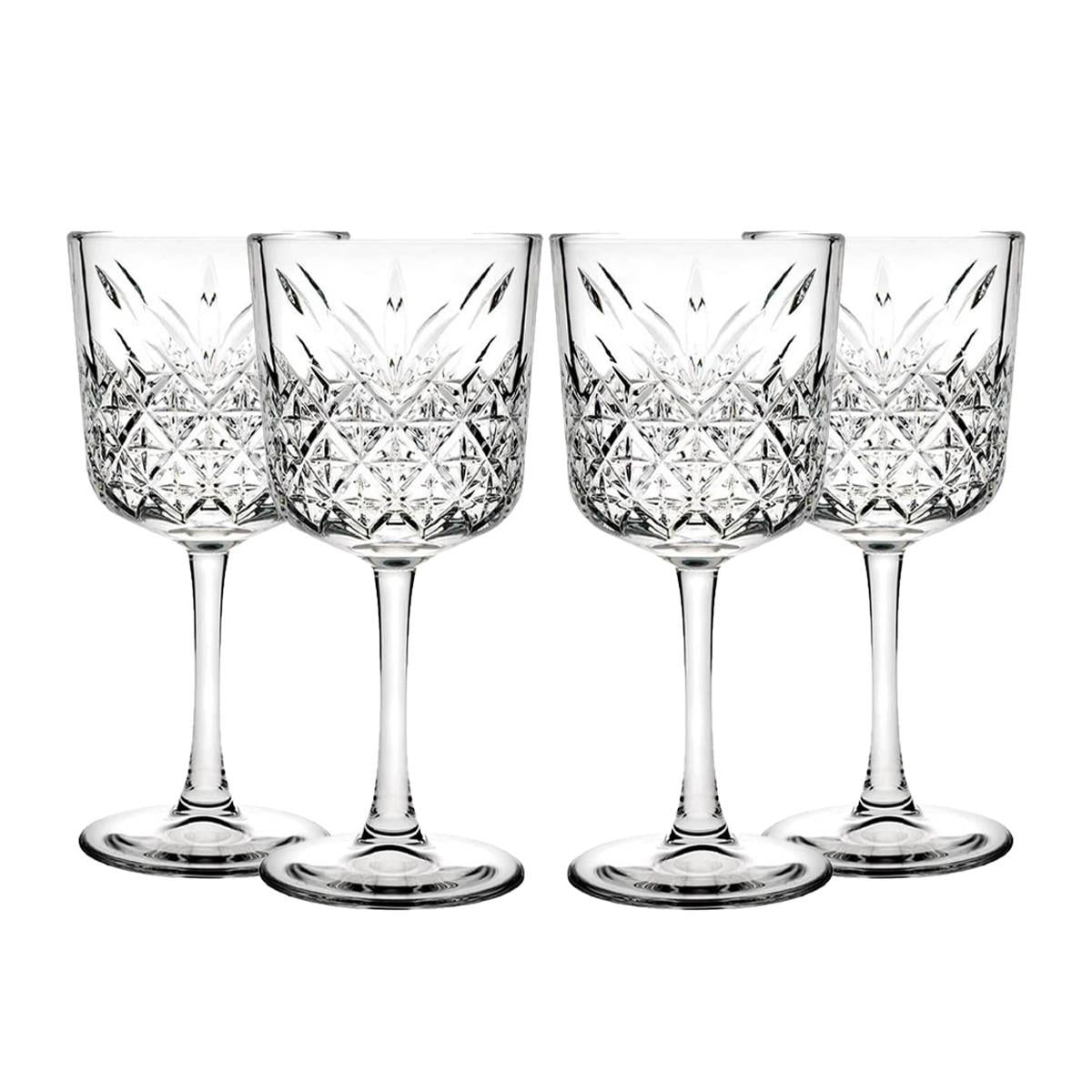 Set De 4 Copas De Vino Tinto 330 Ml Linea Timeless