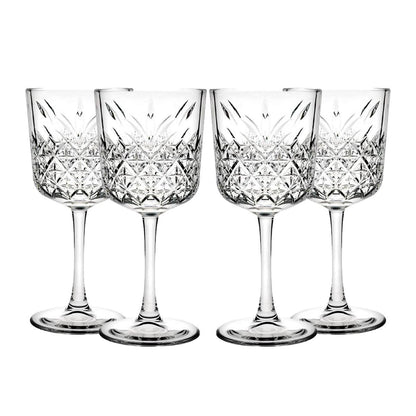 Set De 4 Copas De Vino Tinto 330 Ml Linea Timeless