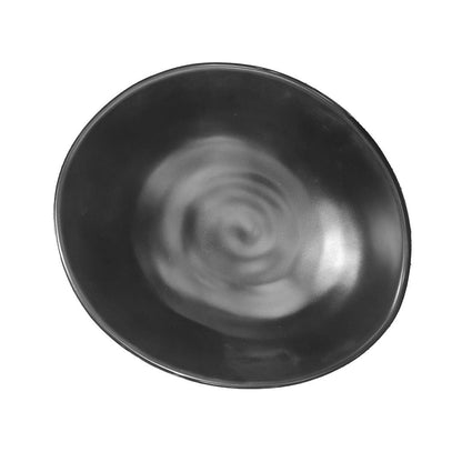 Bowl Ovalado Melamina Negro 900 Ml