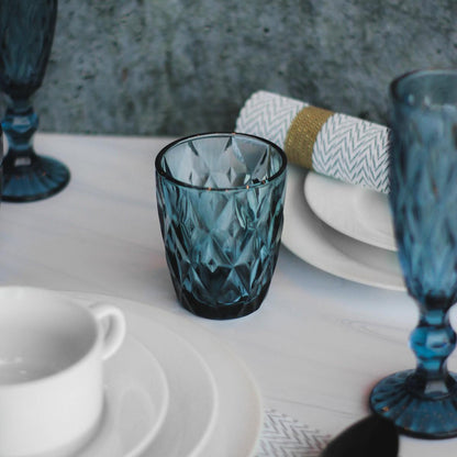 Vaso Vidrio 240 Ml Azul Línea Navy