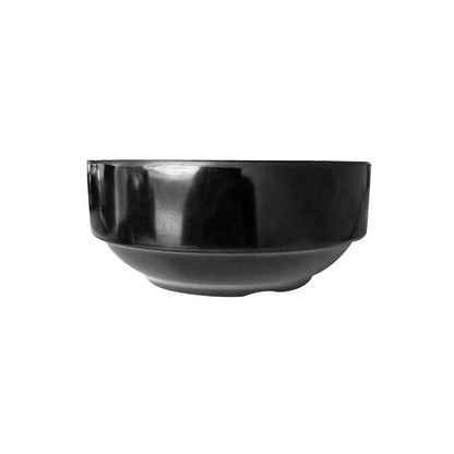 Set de 4 Pocilloss Melamina Redondo Negra 12 Cm Línea Clásica