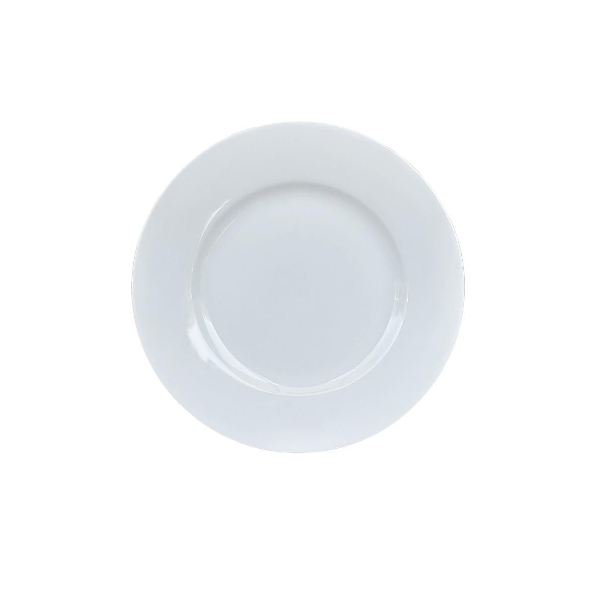 Set 6 Platos Porcelana Borde Ancho 15 Cms Línea Padua