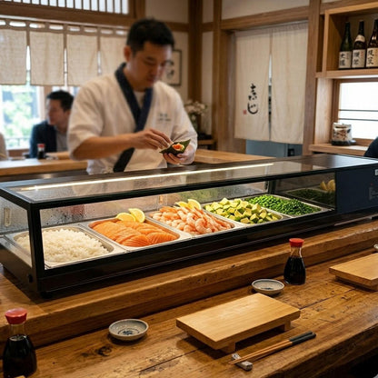 Vitrina Sushi 180 Cm Gelatek