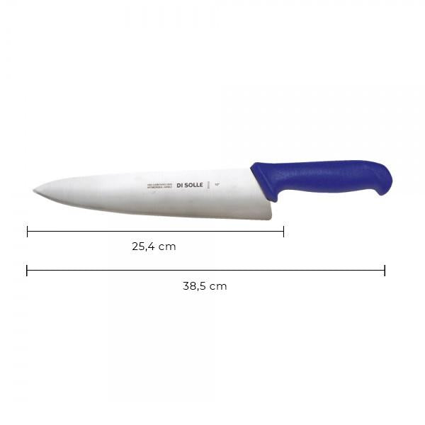 Cuchillo Medio Golpe 25 Cm Mango Azul Línea Durafio
