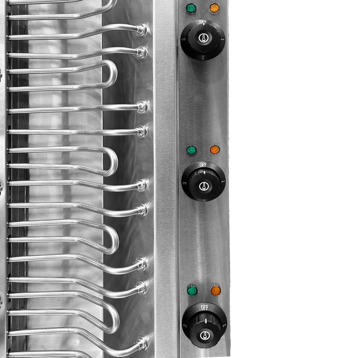 Shawarma Kebab Eléctrico Xl 25/30 Kgs 3 Quemadores Volter