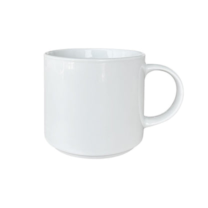 Set 6 Mug Porcelana Blanco 500 Ml Línea Padua