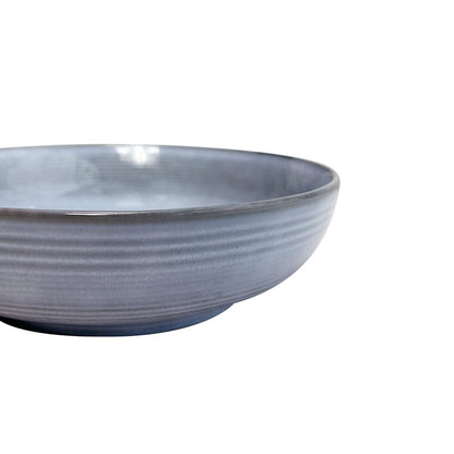 Set De 6 Bowl Redondo Cerámica Azul 17.5X5 Cm
