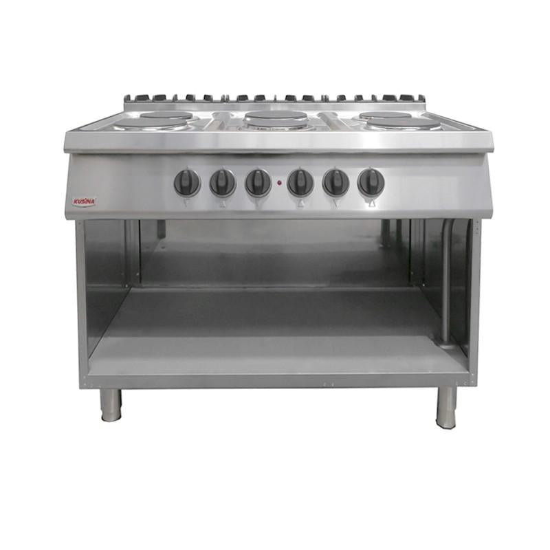 Anafe Eléctrico 6 Platos Con Base