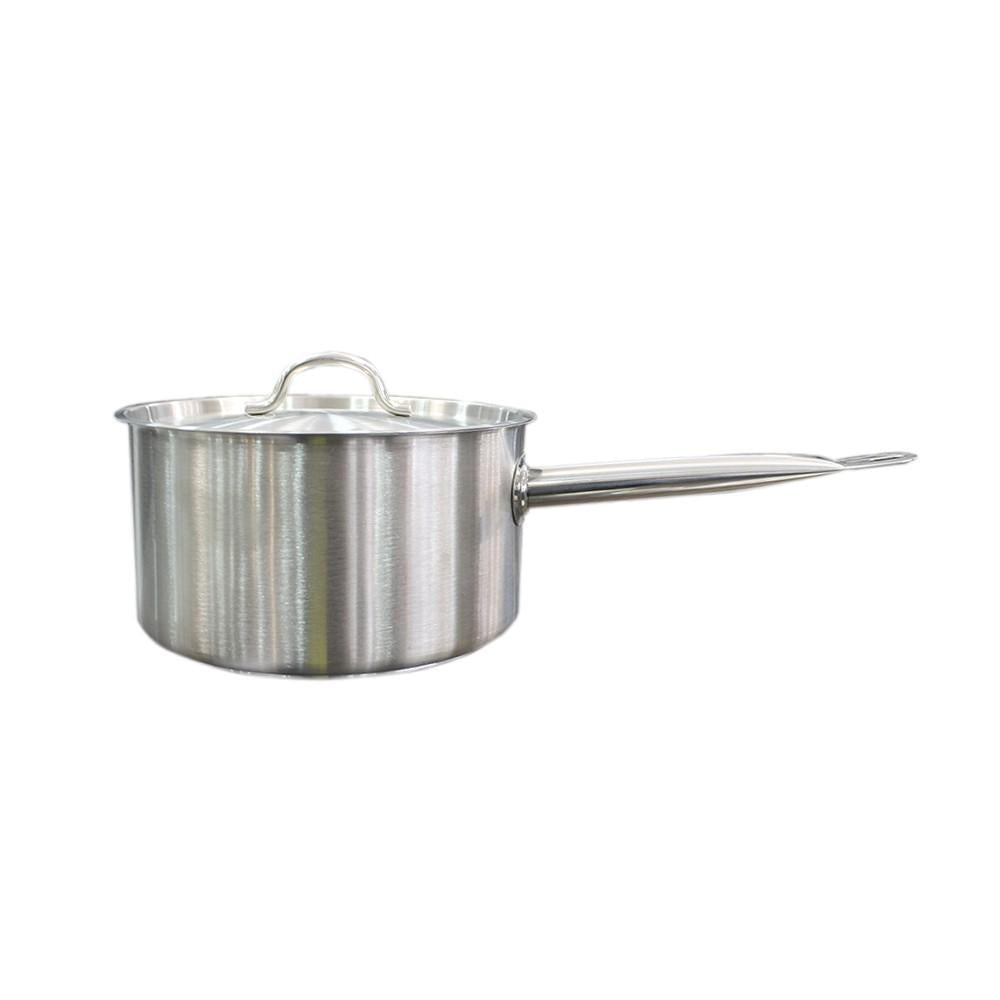 Cazo Alto Acero Inoxidable Con Tapa Y Fondo Difusor 2.8 Litros
