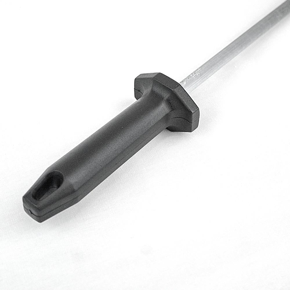 Astil / Afilador De Cuchillo Negro 30 Cm Mango Negro Línea Durafio