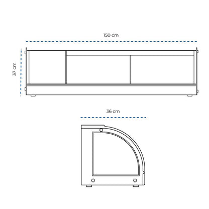 Vitrina Sushi 150 Cm Modelo G150S Norkalt