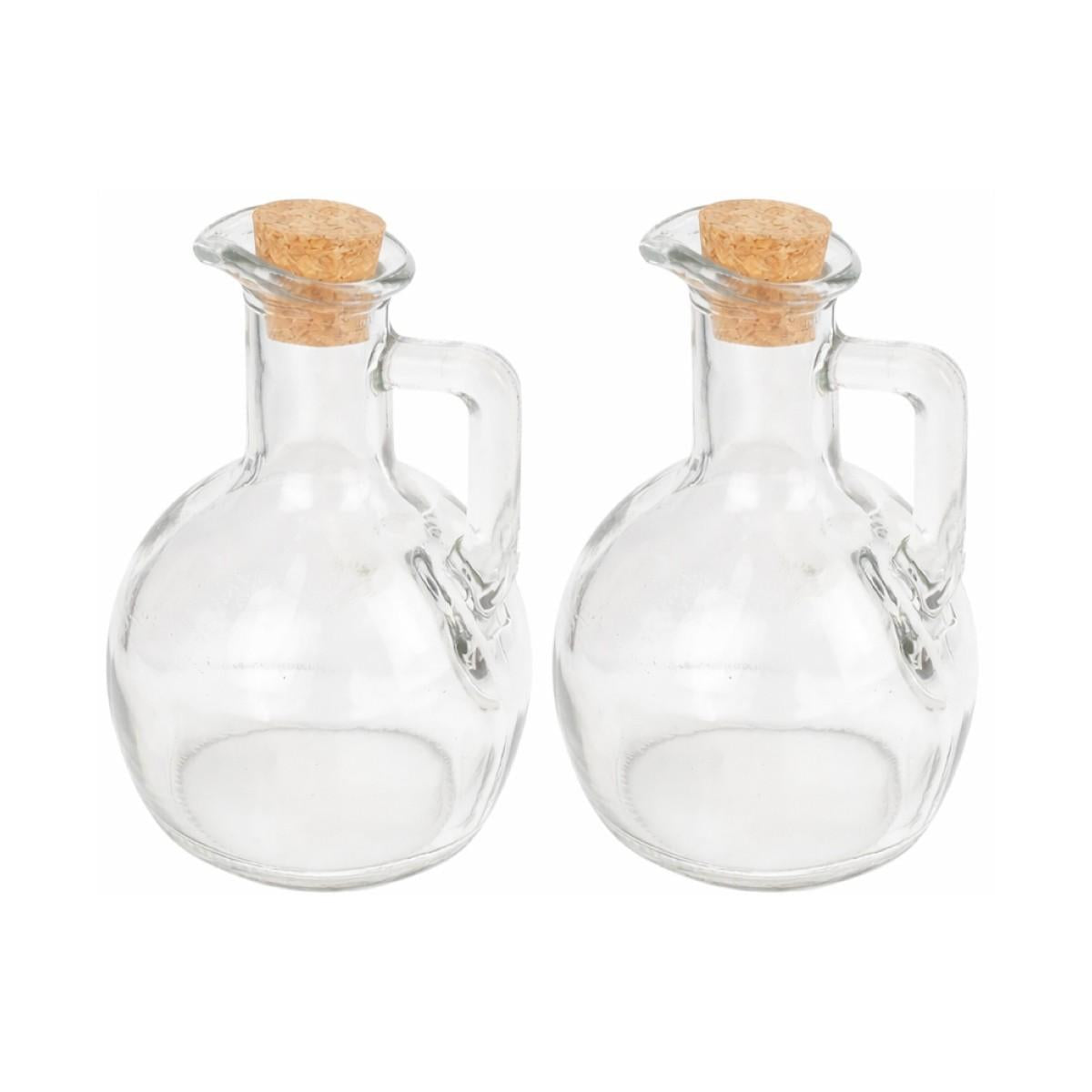 Set De 2 Aceiteros Vidrio 190 Ml